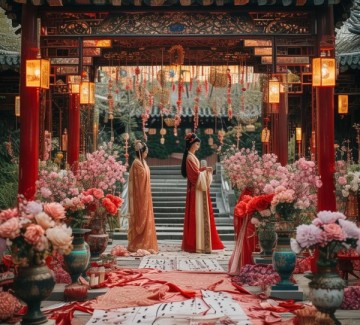 古韵婚庆之美，揭秘古代婚布置的艺术风华
