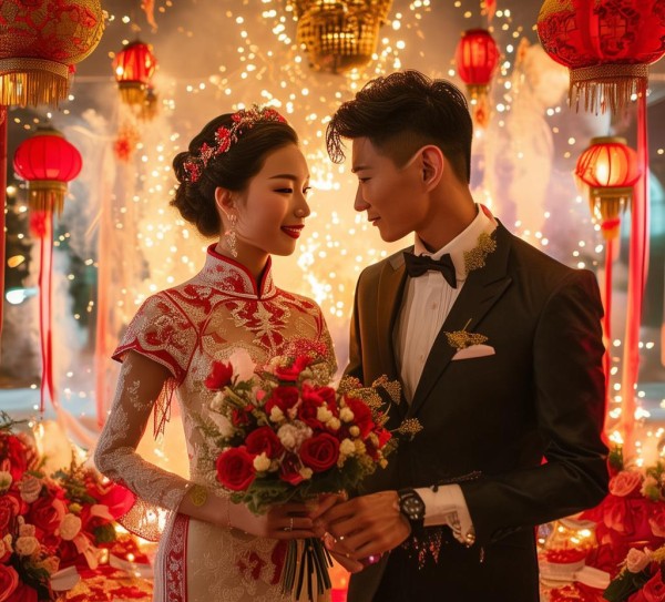 东西方婚庆交融，传统与现代的璀璨融合,东西方婚庆交融，传统与现代的璀璨融合,婚姻,象征,第1张