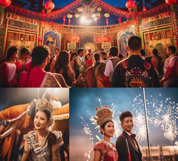 阿昌族婚礼，传统与现代交融的盛宴,阿昌族婚礼，传统与现代交融的盛宴,象征,婚礼习俗,甜蜜,第1张
